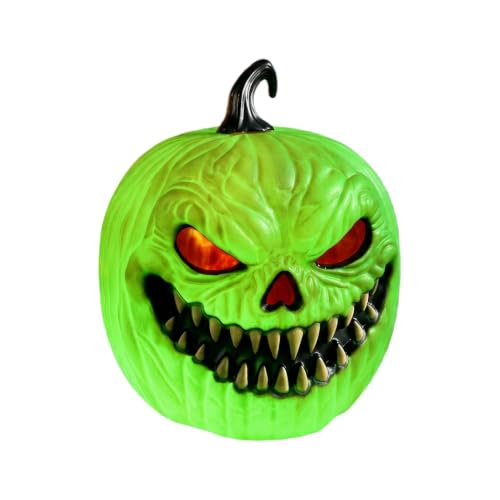 Cara de calabaza LED de Halloween sin cables para evitar tropiezos en pasillos oscuros