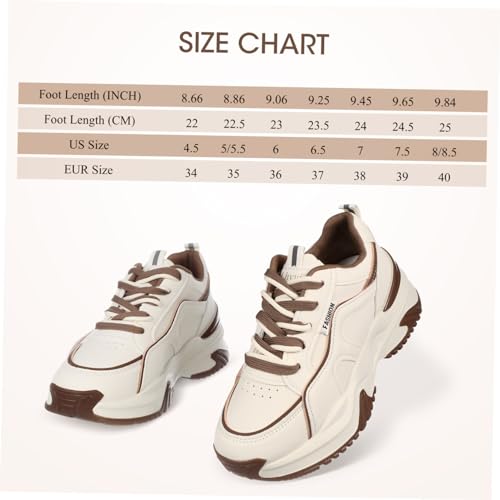 Zapatillas de tenis de cuero UPKOCH para mujer: calzado ligero y cómodo para gimnasio. 6