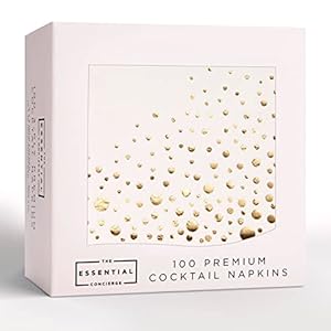 The Essential Concierge Gold Cocktail Servietten 100er Pack