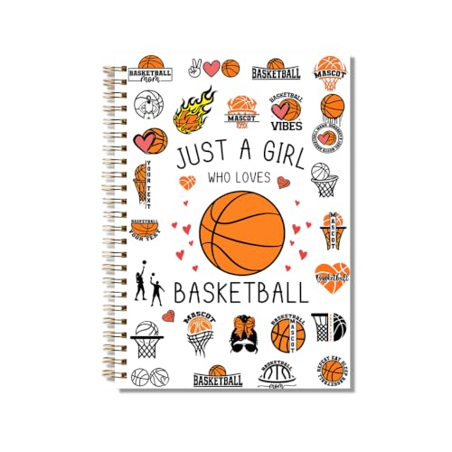 Regalos de baloncesto para niñas y libreta motivacional Just A Girl de tapa dura