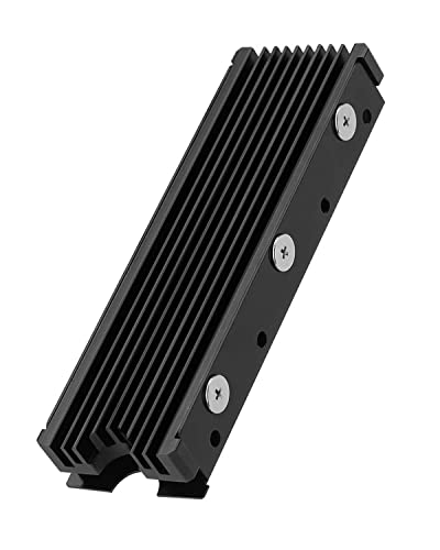 Image of ZORBES M.2 SSD Heatsink, Aluminum M.2 2280 SSD Heatsink with Thermal Silicone Pad for PC / PS5 M.2 PCIE NVMe SSD or M.2 SATA SSD