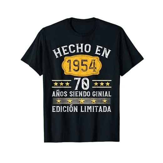 70 Años Cumpleaños Regalo Hombre Hecho En 1954 Camiseta