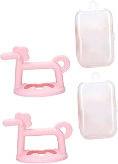 SHOWERORO 2 Conjuntos De Luvas De Mordedor Luvas De Bebê Brinquedo Infantil Brinquedo De Mastigar Para Bebê Brinquedos De Mastigar Luvas De Bebê Luvas De Silicone Brinquedos Para Bebês