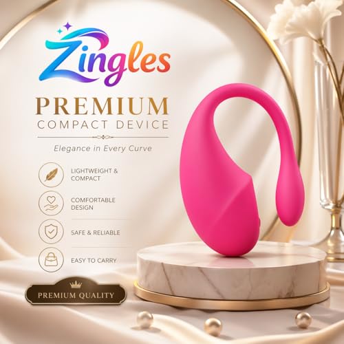 Image of Zingles Personal Care Device | Rechargeable | Compact & Portable | Soft Silicone Finish | Multi-Mode | Pink