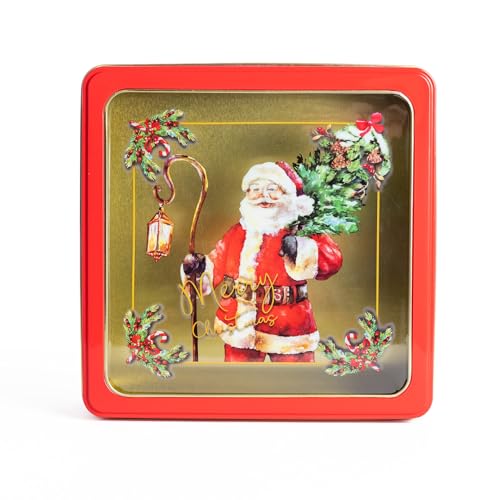 Recipientes para galletas evelay: 3 latas de Navidad para decorar tu mesa navideña 8