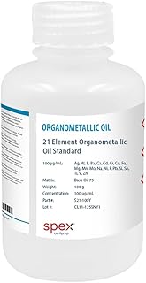 SPEX CertiPrep S21-100Y 21 Element Oil, Standard, Black