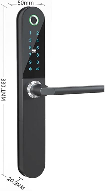 RFID Card Apartment Anti-Theft Fingerprint Password Combination Lock+Card (33-Black Fingerprint Payment-Right Push)