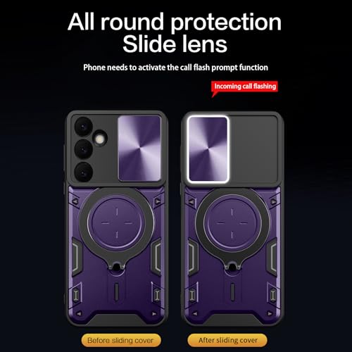 Coque Samsung S25 FE Asuwish avec protège-écran et support bague