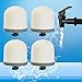 Huining Ceramic Dome Water Filter, Replacement Filter for Water Pre-Filtration Unit Filter Media Replacement 0.15 to 0.5 Micron for Household Water Bucket Filtration System Water Pitcher (4pcs)