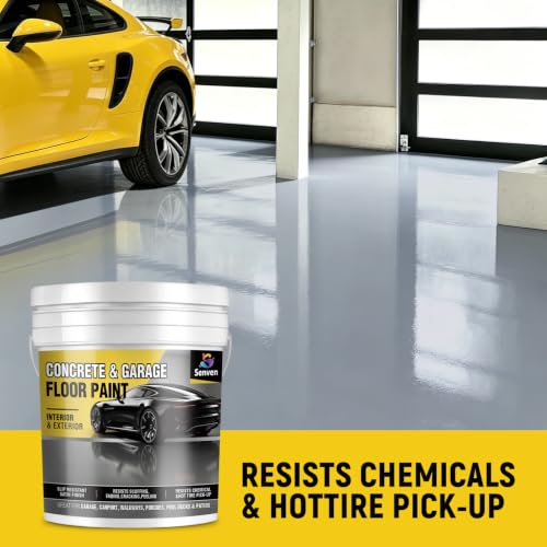 Pintura para Pisos SENVEN Concrete & Garage Floor Paint Gris Claro 5 Galones, Acabado Semi Brillante, Interior/Exterior miniatura 3