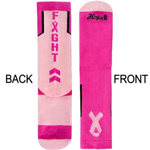 Breast Cancer Awareness Socks for Men Youth Boys Pink Football Softball Soccer Softball Baseball Accessories Socks4