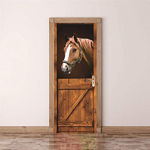 HQDOC 3D Porta Murale Cavallo Marrone, casetta per...