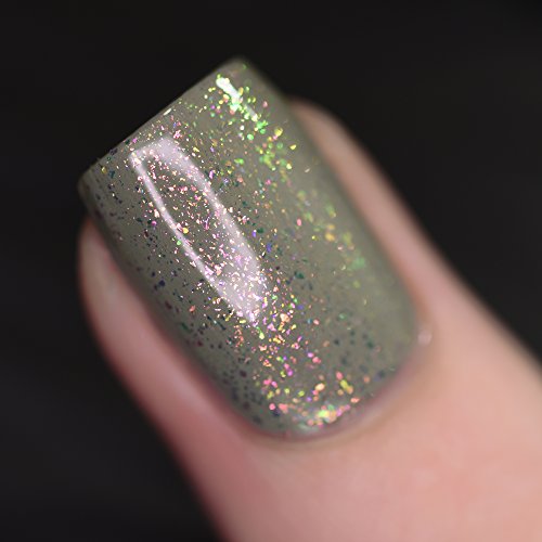 Image of ILNP Head Start - Gold, Yellow, Green, Blue Iridescent Topper Nail Polish