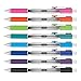 TUL Retractable Gel Pens, Needle Point, 0.5 mm, Gray Barrel, Assorted Bright Ink Colors, Pack Of 8