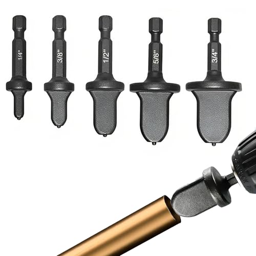 5 Pezzi Espansore Tubi Rame, Cartellatrice per Condizionamento Strumenti HVAC Set, Utensili per Espansione Tubi di Rame Morbido e Duro per Climatizzazione Riscaldamento Ventilazione