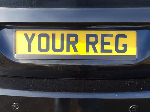 Customisable Number Plate Holders - Set of 2 | Add Custom Text - Change Colour & Font | Premium Registration Plate Frames For Cars, Vans, Trailers | Standard Size - Image 6