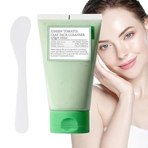 Fully Green Tomato Clay Maske, Gesichtsmaske Hautpflege-Ton, Reinigungsschlamm-Gesichtsmaske, Feuchtigkeitsspendender Ton-Tomaten-Gesichtsschlamm, Ölkontrollierende Gesichtsreinigungserde