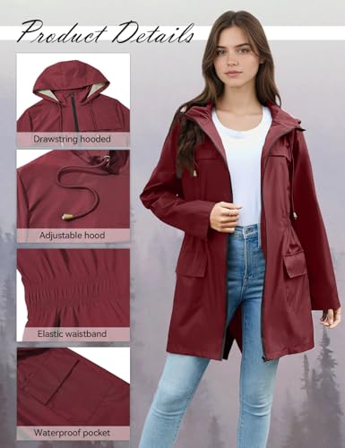 Chubasquero mujer plegable ligero para proteger de la lluvia y viento 3