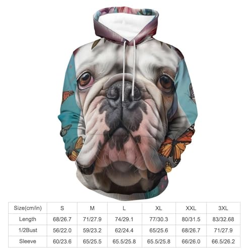 Pullover chien fleur papillon idéal pour vos balades décontractées en taille S - 4