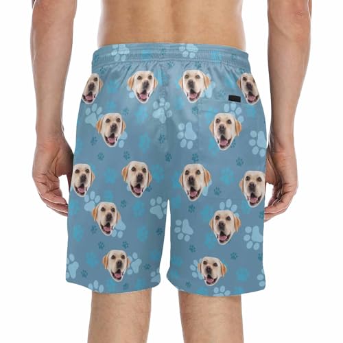 Custom Men's Swim Trunks with Faces Personalized Beach Shorts for Men Customized Swim Shorts W/Photo Summertime Gifts2