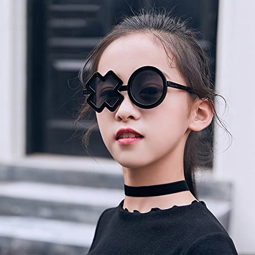 HMRGLMIE-kids Glitter Round sunglasses design Girl boy Children Cute Sun glasses UV400 Lens Pink Shades3