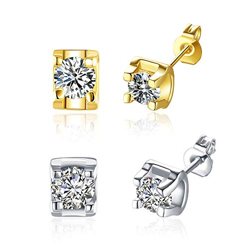 Preisvergleich Produktbild Hopeu5 Gold Plated Fashion Ohrstecker / Ohrstecker Edlen Schmuck für Frauen Mädchen Geburtstagsgeschenke (Stil 9 (2 Paar))