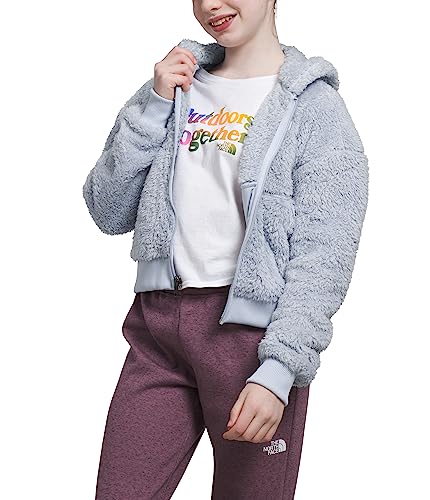 The North Face Girls' Oso Fleece Full-Zip Hooded Jacket, Dusty Periwinkle, X-Small