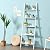 Tangkula 5-Tier Ladder Shelf, Wall-Leaning Bookshelf w/ Open Shelves, Sloping Plant Flower Stand, Storage Display Organizer Rack, Multifunctional Bookcase for Living Room, Home & Office (White)