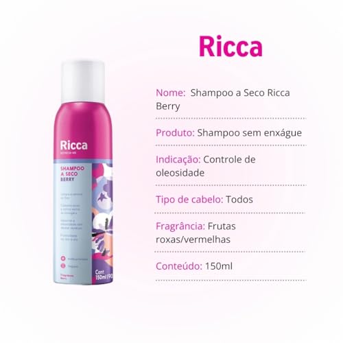 Ricca Shampoo Seco Ricca Berry 150Ml