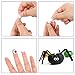 DECORA 1000 Pieces 10mm Round Wiggle Googly Toy Eyes with Self-Adhesive for Crafts and Scrapbooking
