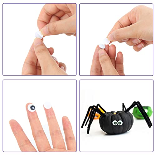 DECORA 1000pcs 7mm Wiggle Googly Eyes with Self-Adhesive for Scrapbooking DIY Crafts Toy Accessories by DECORA - Used condition - US$6.33