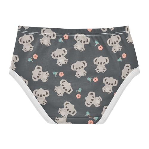 Little Girl Underwear Toddler Panties Kids Undies Koala Flower Cartoon Soft Cotton Briefs 2T-8Y2