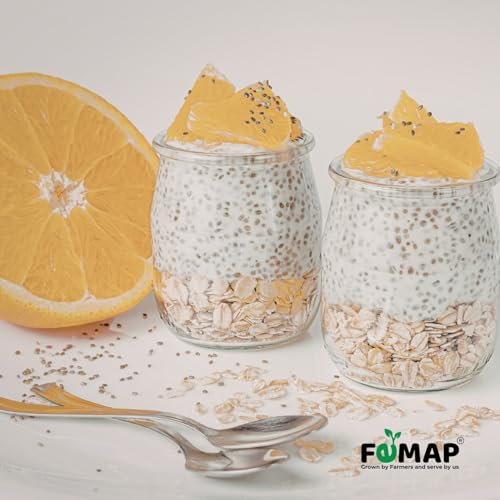 Image of Femap Chia Seed Premium Raw Chia Seeds (500g) | 100% Organic & Raw Superfood | High in Omega-3 (ALA), Protein & Dietary Fiber | Perfect for Weight Loss, Digestion & Heart Health | 500 Gram Pouch (1.0kg)