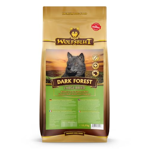 Wolfsblut Dark Forest Large Breed-Futter mit Jagdfleisch und Süßkartoffeln, speziell für Hunde großer Rassen
