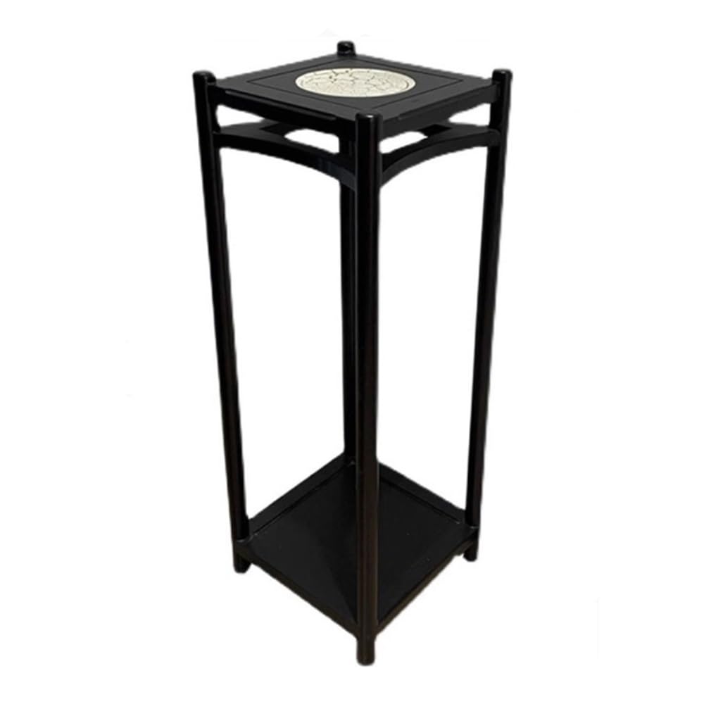 birene Vase Stand Wood Bonsai Rack, Zen Shelf Living Room Furniture Decorative Potted Plant Stand