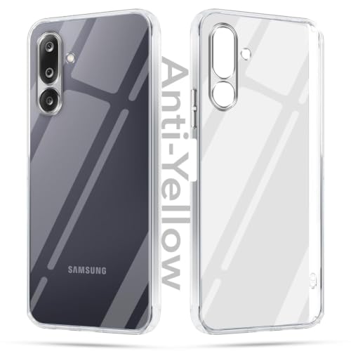 Image of Jkobi Lifetime Anti-Yellow Clear Back Case Cover for Samsung Galaxy M36 | Samsung Galaxy F36 (Sleek Hard Crystal | Shockproof and Camera Protection)