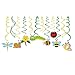 30Ct Spring Summer Insects Hanging Swirl Decorations, Themed Birthday Party,Party Supplies,Ceiling Hanging Swirl Decorations for Girls,Boys,Kids Home,Classroom,Baby Shower