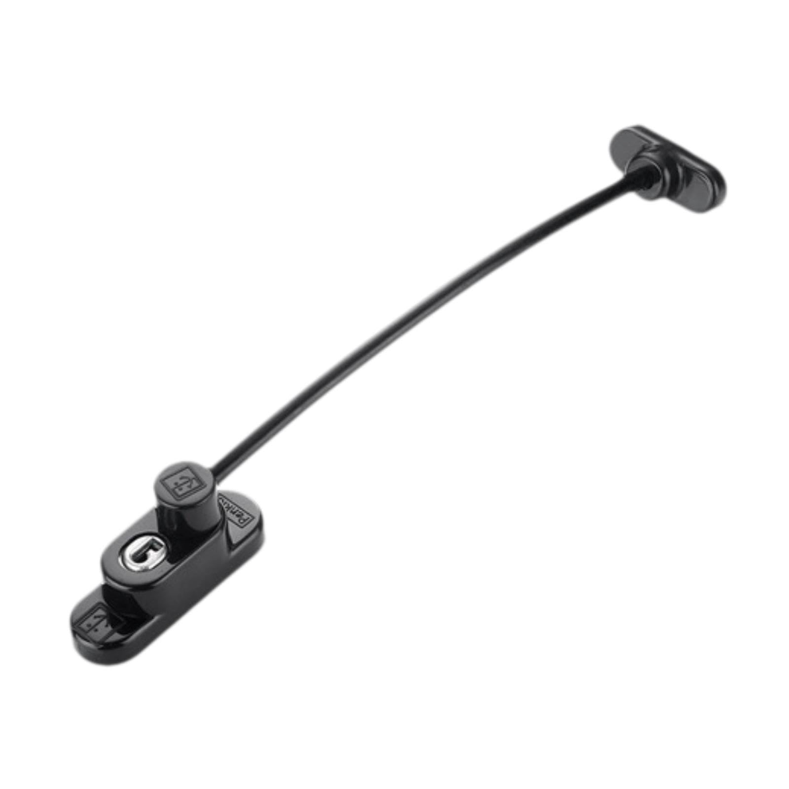 Window Restrictor Lock Easy to Use and Use Casement Window Security Lock Black-image-45