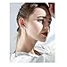 S925 silver needle Platinum Plated Water Splash Ear Studs, Simulated Diamond Round Cubic Zirconia Ear Piercing Earrings Hypoallergenic Earring for Party