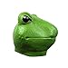 MIMEMY Frog Head Mask Halloween Party Costume Frog Full Face Masks Animal Latex Mask Cosplay Dress Up Costume Props For Adult Child