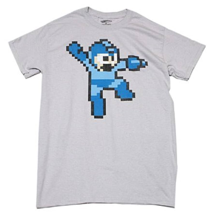 Amazon.co.jp: ロックマン ドットTシャツ（S・GREY） Mサイズ