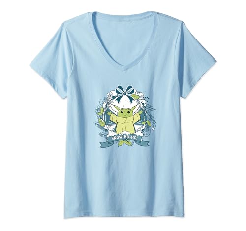 T-shirt femme Grogu Star Wars de Noël, le cadeau idéal pour fan de série