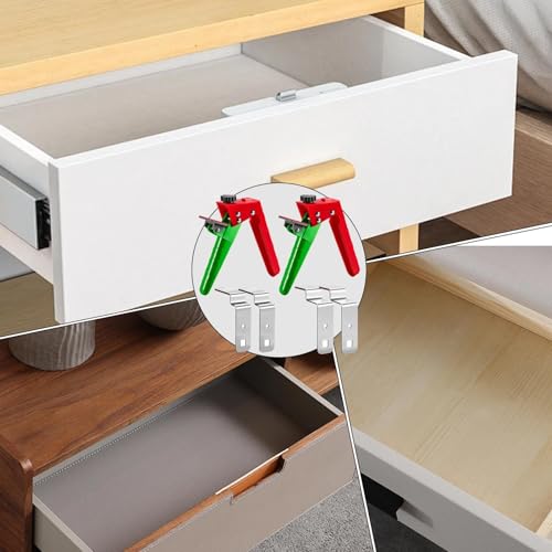 Outil d'installation de tiroir sans décalage pour placard et table - 5