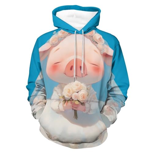 Sweatshirt pullover à capuche coupe ajustée et finitions durables pour l'intersaison