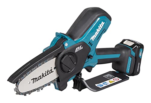 Makita UC100DWA 12V Max Li-ion CXT Sierra de podar sin escobillas, 100 mm, incluye 1 batería de 2.0 Ah y cargador