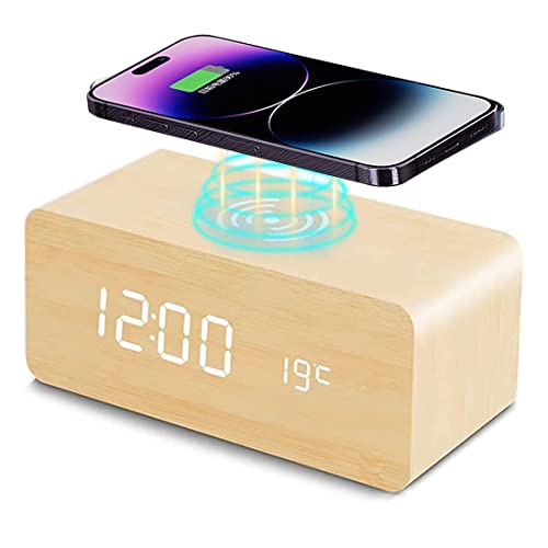 alarm clocks wood