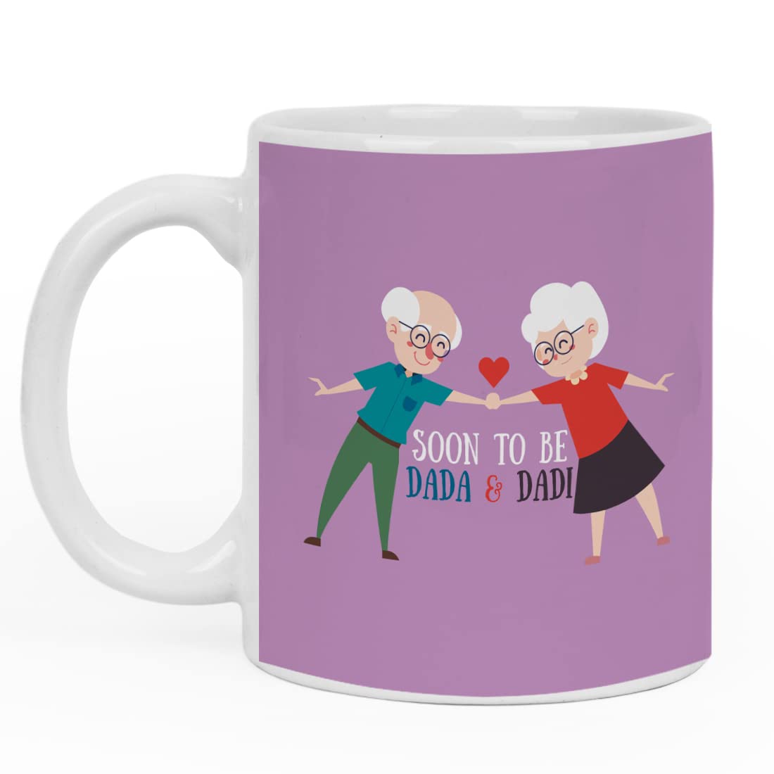 Crazyify Soon to Be Dada & Dadi Printed Mug for Grand Parents | Best Gift for Grand Parents/Grandma/Grandpa/Family/Relative | Quotes Printed Coffee Mug | Coffee Mug/Tea Mug/Ceramic Mug (350ml)
