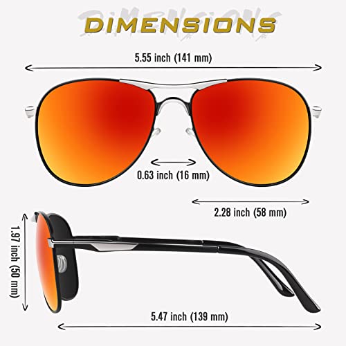 Image of GQUEEN Classic Pilot Polarized Sunglasses Men Women Retro Shades UV400 MOS1