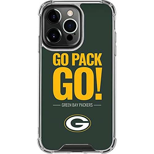 Skinit Clear Phone Case Compatible with iPhone 13 Pro - Officially Licensed NFL Green Bay Packers Team Motto Design