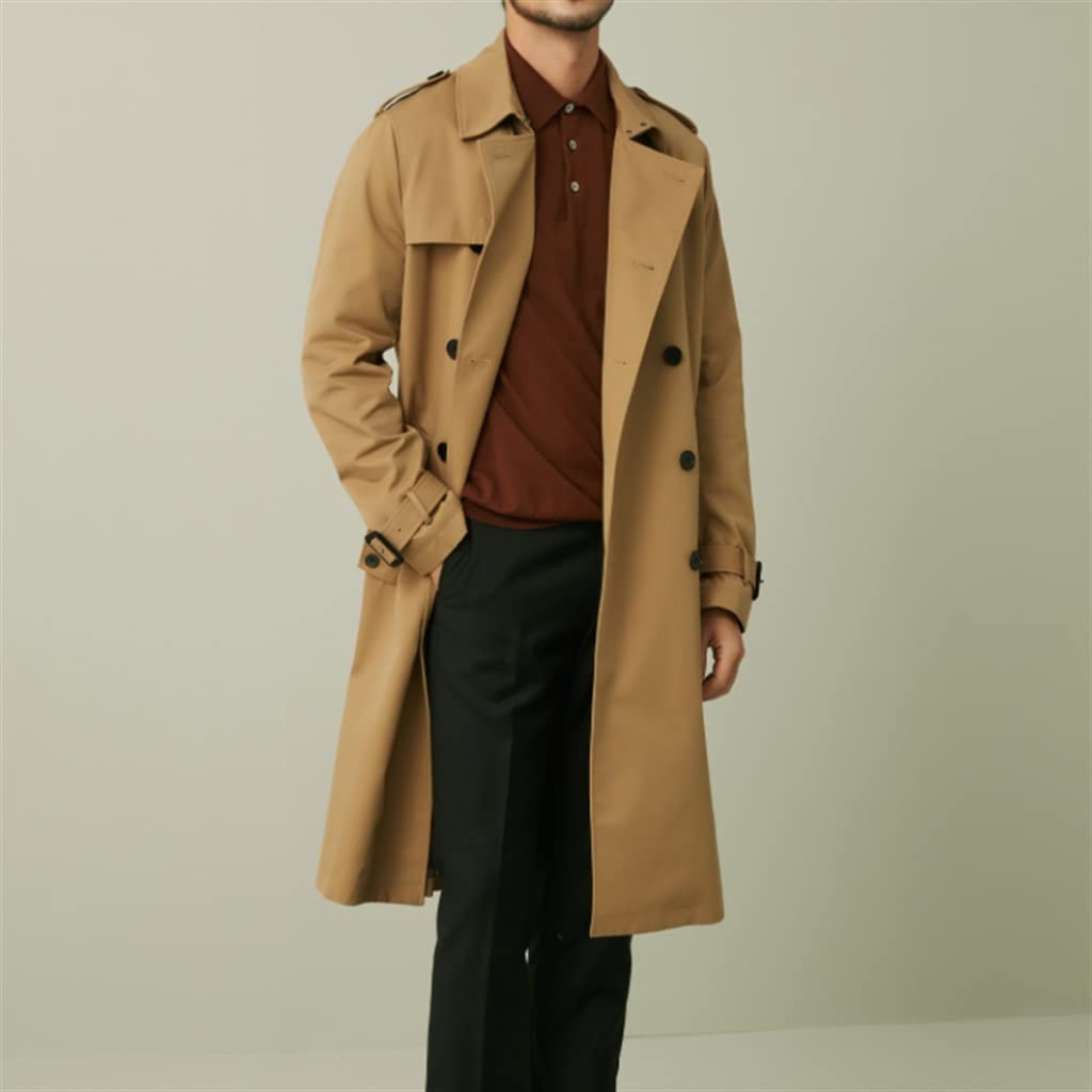 Amazon.com: YMGSCC Spring and Autumn Single-Breasted Trench Coat